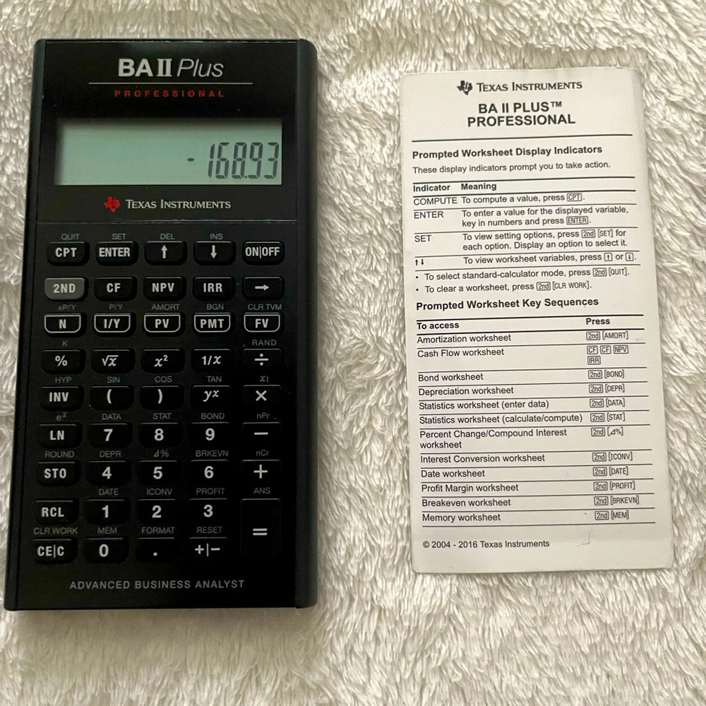 Texas Instruments® BA II Plus Professional Calculator - Picture 2 of 6